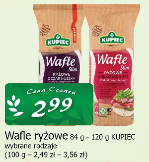 Wafle ryżowe 84 g  - 120 g KUPIEC